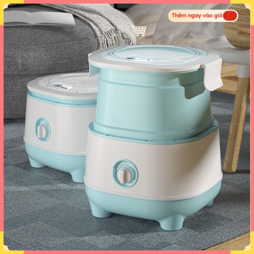 MÁY GIẶT QUẦN ÁO XẾP GỌN ĐI DU LỊCH CÔNG SUẤT 300W LAUNDRY BUCKET 🥰😍 ☘️Green Home☘️