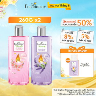 Combo 2 Sữa tắm dưỡng da thiên nhiên Enchanteur Naturelle ( 260g x 2 )