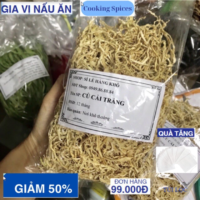 100gr củ cải khô sợi rối