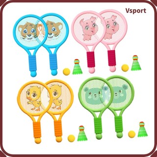 Vsport Bộ đồ chơi nhẹ vợt cầu lông trẻ em dành cho bé trai 3‑7 tuổi Trong nhà ngoài trời