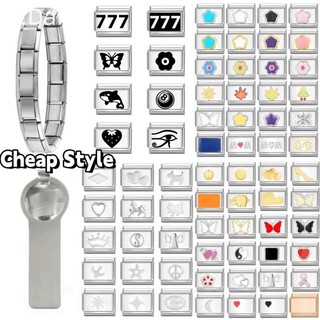 Vòng Tay Quyến Rũ Ý Fit 9mm Vòng Tay Mô-Đun Phong Cách Retro Thời Trang DIY