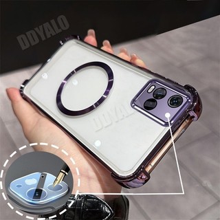 [Có Phim Ống Kính] Vỏ Túi Khí Cho vivo Y22S Y22 Vỏ Điện Thoại Mềm Có Hút Từ Tính Trong Suốt Chống Sốc Ốp Lưng Trong Suốt