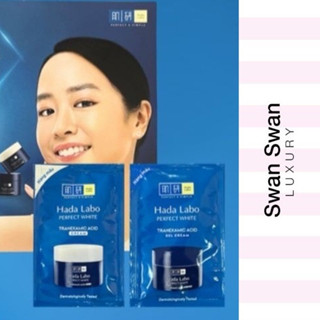 1 gói kem hadalabo NHẬT BẢN Bộ sản phẩm dưỡng trắng da tối ưu Hada Labo Perfect White 3g