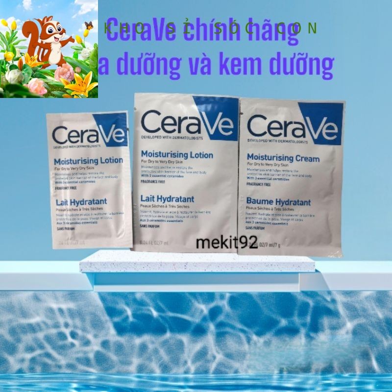 (COMBO 5) Kem Dưỡng Ẩm CERAVE Cerave Moisturizing Cream Cho Da Khô - Sữa dưỡng ẩm CeraVe developed w