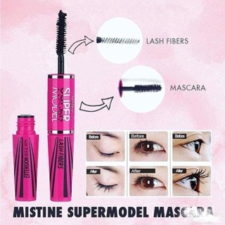 Cây Mascara 4D 2 in 1 Mistine Super model Miracle Lash Thái Lan