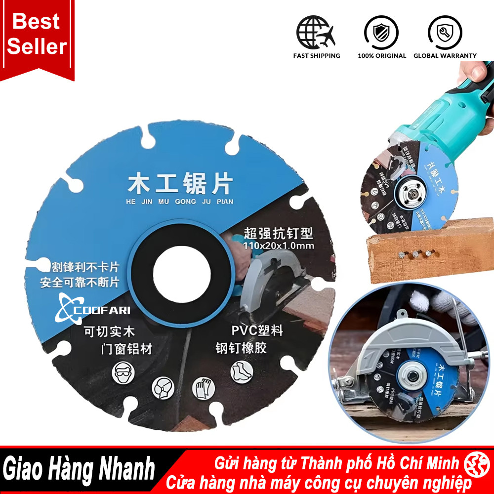 Lưỡi Cắt Gỗ 110mm và 105mm, Đĩa Cưa Gỗ 110mm và 105mm