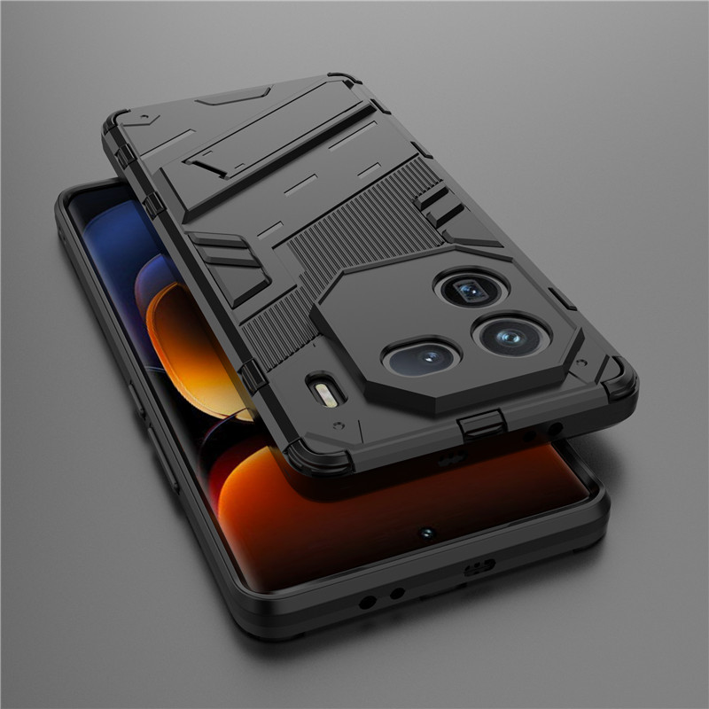Tám Màu Cyberpunk Cho IQOO 12 PRO NEO 9 PRO IQOO 12 Z8 Z9 Z8X Z9X Vỏ Điện Thoại Hỗ Trợ Cơ Học Kết Cấu Kim Loại Vỏ Siêu Rơi Và Chống Va Chạm