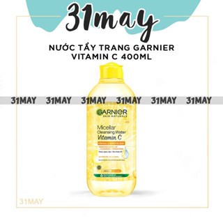  Nước Tẩy Trang Garnier Nắp Vàng Micellar Cleansing Water Vitamin C Hỗ Trợ Sáng Da 400ml Chính Hãng 