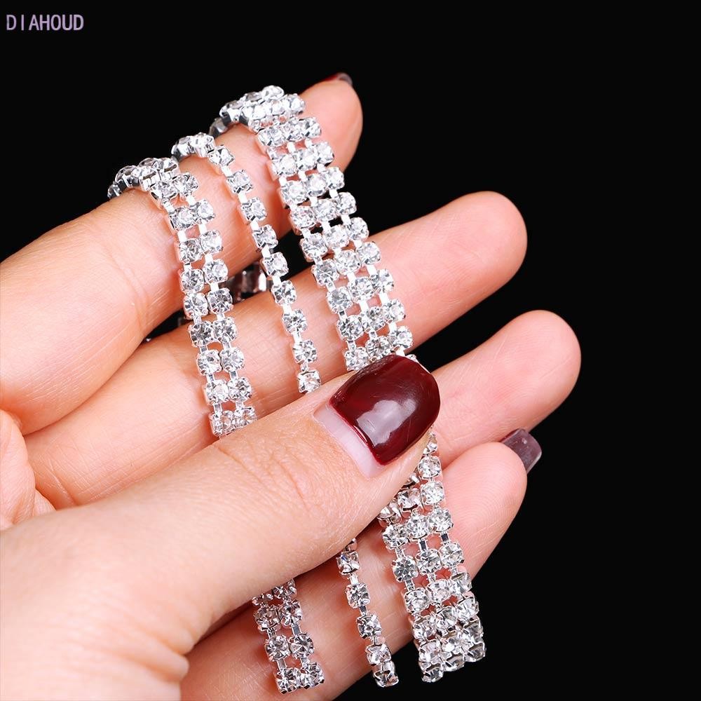 Cuộn dây đính đá Rhinestone lấp lánh siêu đẹp
