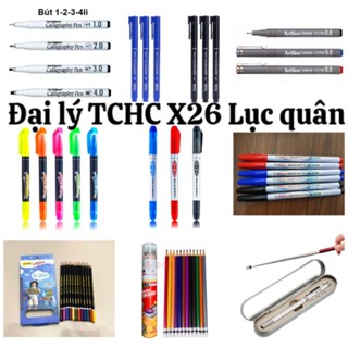 Bút vẽ tham mưu kỹ thuật, bút đệm màu tham mưu tổng hợp các loại