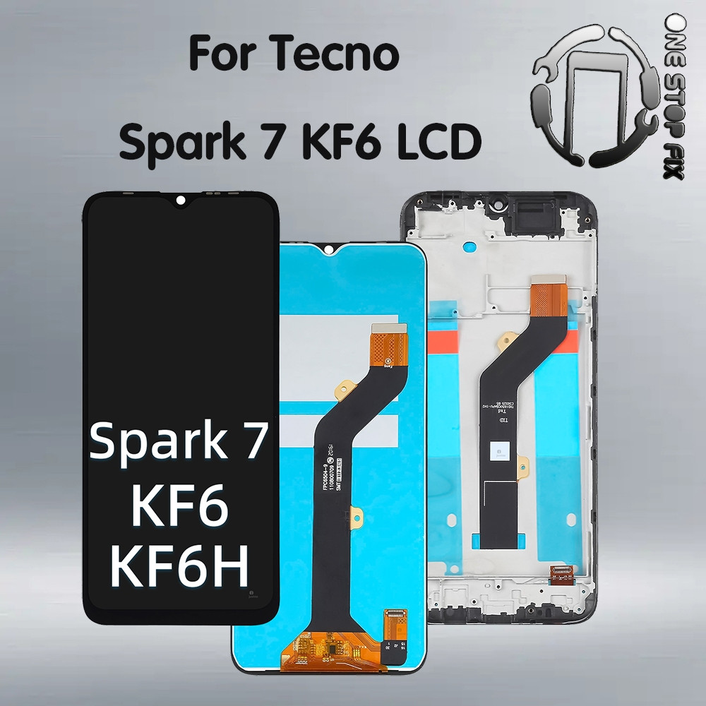 6,50 inch Dành Cho Tecno Spark 7 KF6 KF6j KF6i PR651 KF6h LCD Bộ Số Hóa Màn Hình Cảm Ứng Có Sửa Chữa