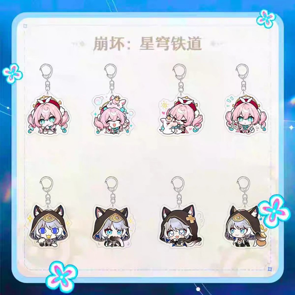 Honkai Ngôi Sao Đường Sắt Hyacine Shea Fairaday Mật Mã Acrylic Dễ