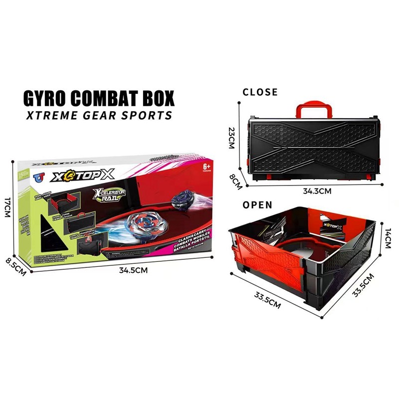  Hộp chiến đấu con quay hồi chuyển sân vận động Flame Fold Xtreme Gear Sports 