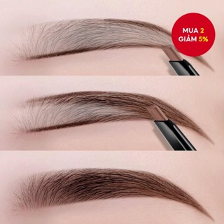 Bút chì kẻ mày 2 trong 1 Mỹ phẩm trang điểm cho nữ Chống thấm nước Lông mày Tattoo brush Bút lông mày lâu trôi