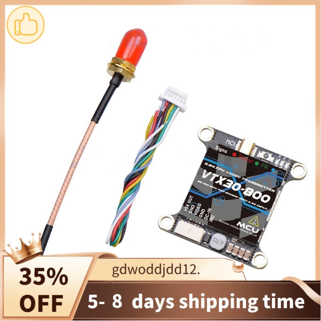 Cao Cấp Cho VTX30-800 VTX 5.8G 800MW 40CH IRC FPV VTX Bộ Phát 2-6S Cho FPV Drone