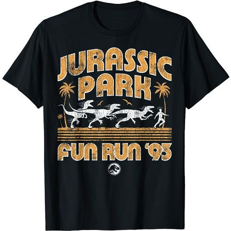 Áo thun người lớn Jurassic Park Fun Run '93