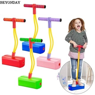 BEYONDAY Đồ chơi cân bằng cao hơn dành cho trẻ em, Bounce Sense Training An toàn cho trẻ em Pogo Stick Jumper, Quà tặng với âm thanh kêu húp Đồ chơi nhảy ếch Đồ chơi ngoài trời
