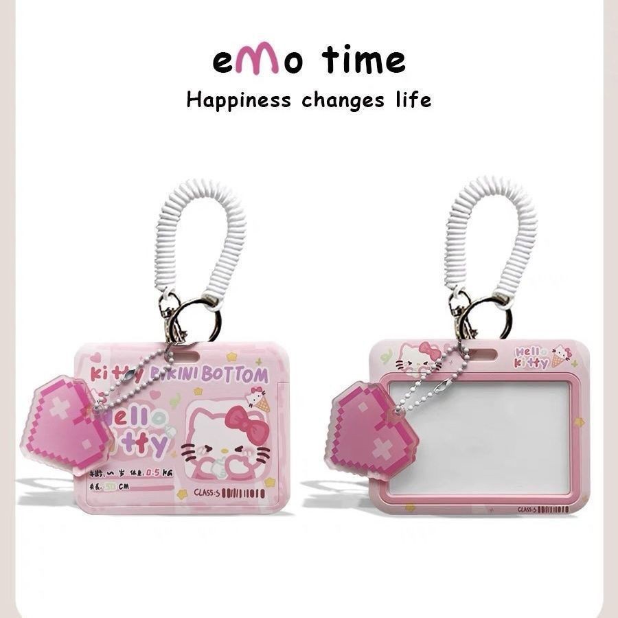 Emo Original kitty Cat Hộp đựng thẻ di động Xe buýt Tàu điện ngầm Canteen Kiểm soát truy cập ID sinh