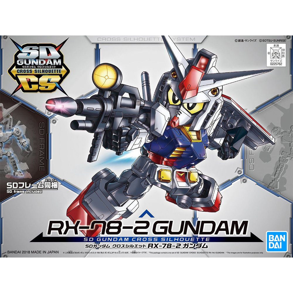Bandai SD Gundam SDCS-01 Gundam RX-78-2 Hàng có sẵn Yuanzu Gundam (Khung thấp)