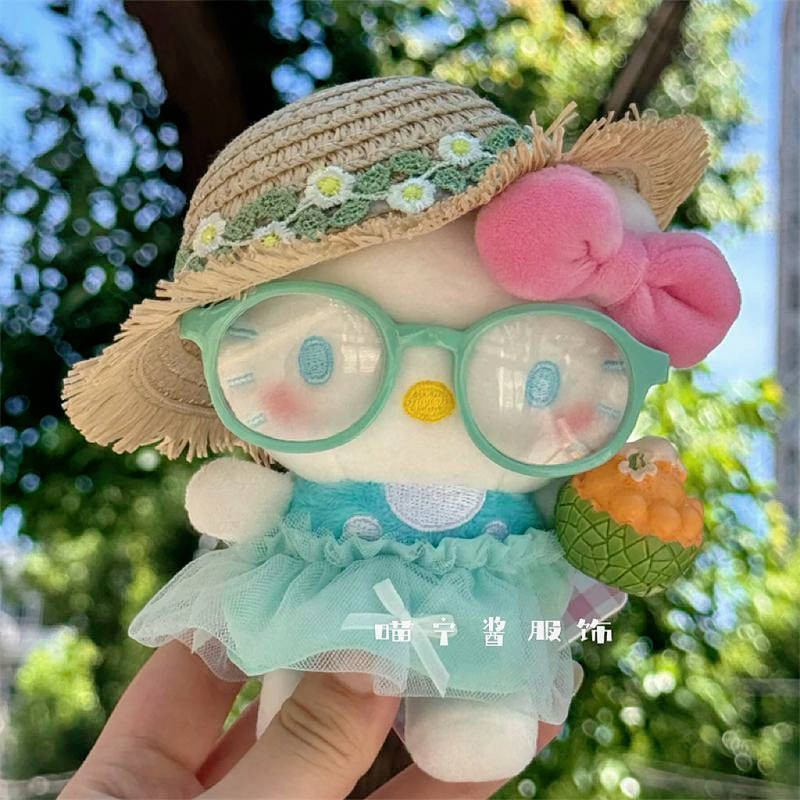 Kitty Plush Pendant Plush Doll and Bag Pendant Schoolbag Keychain Little Doll Pendant Birthday Gift xi8k