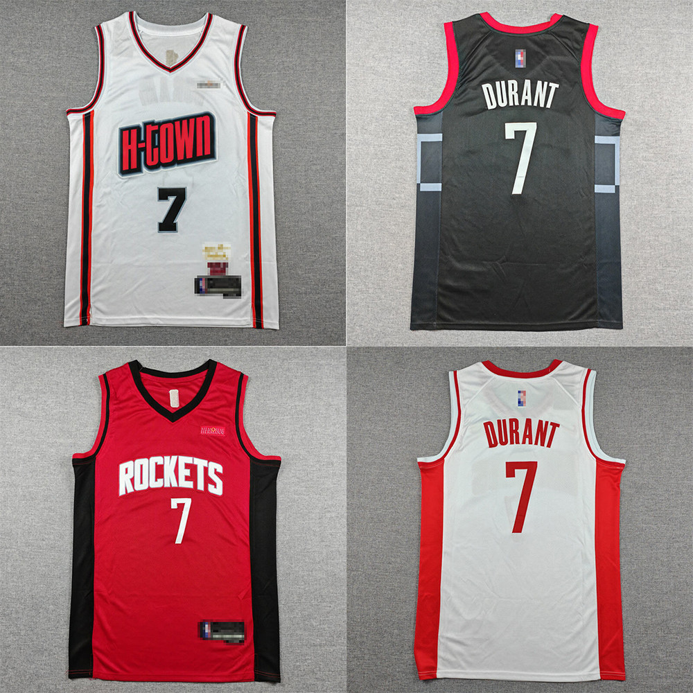 Houston Rockets Số 7 Kevin Durant Jersey Bóng Rổ Thoáng Khí, Phù Hợp Mùa Hè Cho Nam