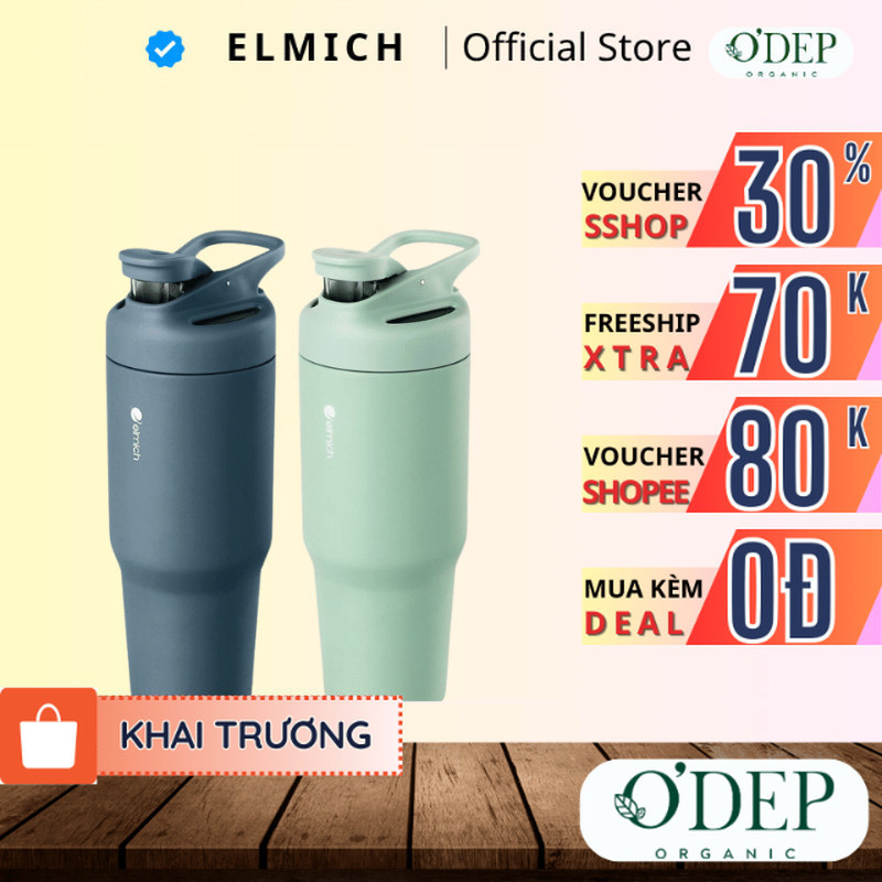 Cốc giữ nhiệt inox 304 Elmich EL8309 dung tích 900ml - SSHOP SHL