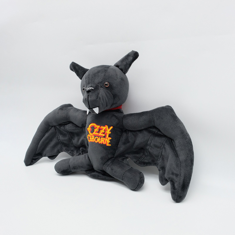 New Ozzy Osbourne Bat Plush Toy, Ozzy Plush Bat Doll with Velcro Figure Throw Pillows Soft Stuffed D