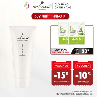 Sữa rửa mặt dành cho da dầu, mụn Sakura Purifying Cleanser 100ml