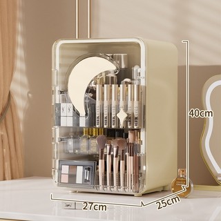 Tủ Đựng Mỹ Phẩm Để Bàn - Thiết Kế Chống Bụi, Tủ Đựng Mỹ Phẩm Trong Suốt Acrylic, Kệ Đựng Mỹ Phẩm Có Nắp