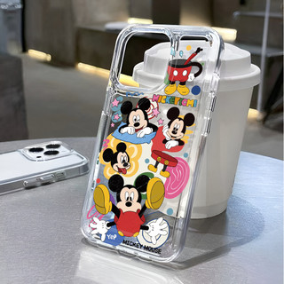 Ốp lưng không gian trong suốt cho iphone 15promax 14 11 13 12 7Plus X XS Max 8 7 trò chơi mickey Vỏ chống sốc