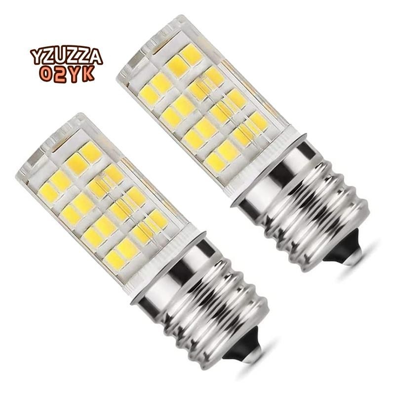 2 gói Bóng đèn lò vi sóng LED E17 có thể điều chỉnh độ sáng 4W, Ánh sáng ban ngày 6000K 40W Đèn tươn