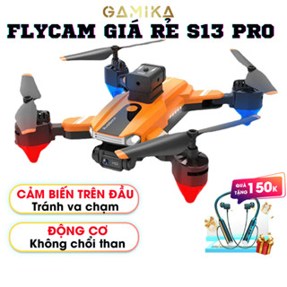 Flycam máy bay điều khiển từ xa S13 pro, cảm ứng va chạm, flycam giá rẻ mini camera kép HD