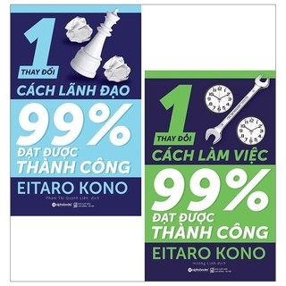 Sách combo fahasa (thay đổi 1% cách làm việc + thay đổi 1% cách lãnh đạo)