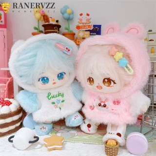 Quần áo búp bê RANERVZZ, Áo khoác sang trọng hoạt hình Mini dễ thương, Quần yếm động vật đa phong cách chất lượng cao Búp bê nhồi bông 20cm