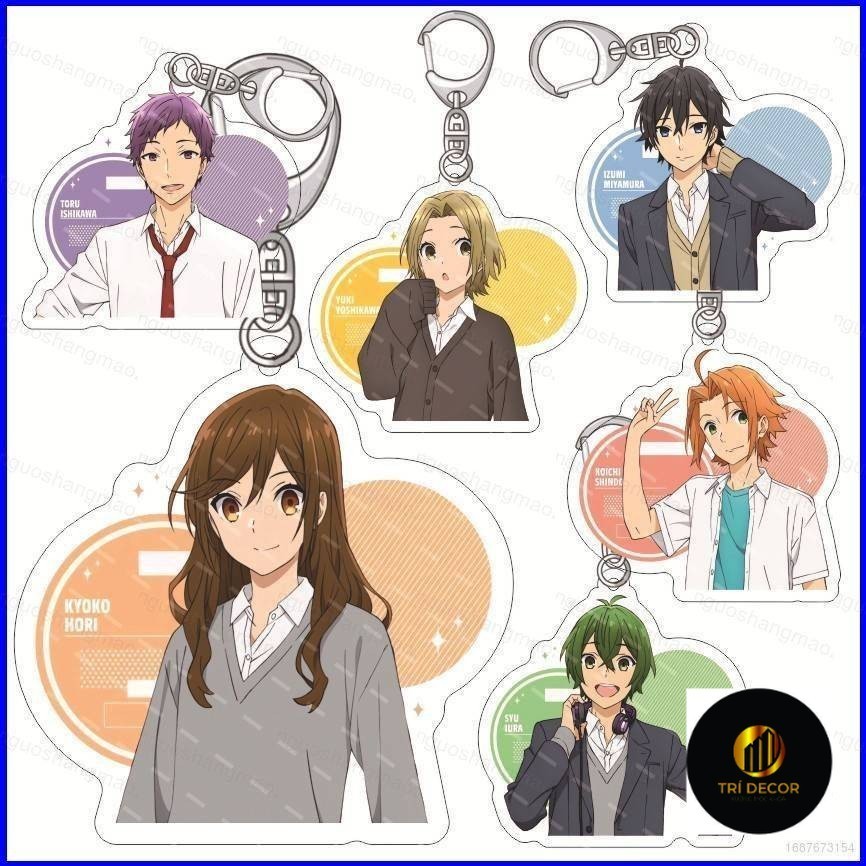 Horimiya: Những Mảnh Mất Tích Móc Khóa Anime Móc Khóa Acrylic Túi Dễ Thương Mặt Dây Chuyền Miyamura 