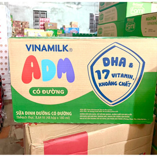 Thùng 48 Hộp Sữa Tươi ADM Vinamilk Có Đường [Giá sỉ]