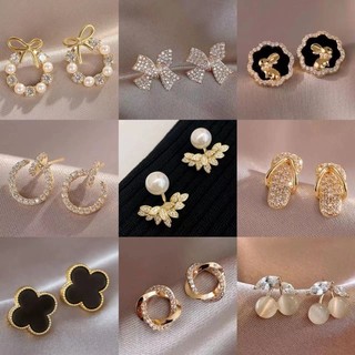 Bông tai nhỏ Hàn Quốc Hàn Quốc với hạt ngọc trai tinh tế mới bông tai