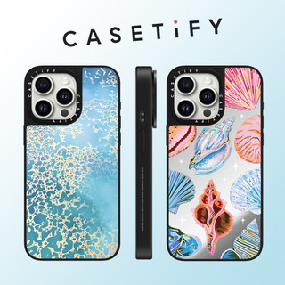 Casetify Vỏ lá vàng mạ vàng mặt gương Vỏ điện thoại cho iPhone 15 Pro Max 14 Plus 13 ProMax 12 12Pro 11 Vỏ bảo vệ cứng chống sốc