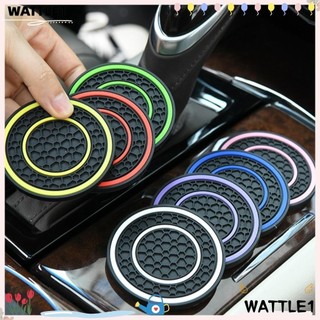 Wttle 2 chiếc Đế lót ly ô tô, Đế lót ly đồ uống chống trượt chống trượt, Phụ kiện nội thất ô tô 7cm 2.76 inch Giá đỡ chai ô tô PVC