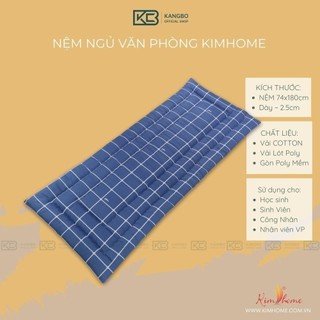 Nệm Ngủ Trải Sàn KimHome Cho Sinh Viên, Học Sinh Ngủ Trưa Bán Trú - Tổng hợp các mẫu Size 74x180cm