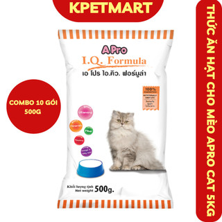 Thức ăn cho mèo apro cat iq formula 5kg - thức ăn hạt cho mèo mọi độ tuổi aprocat - kpetmart