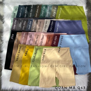 [Deal Hời] Quần Q43: Quần Đùi Biker Lulu Cao Cấp Mềm Mịn, Dày Dặn, Co Giãn Tốt