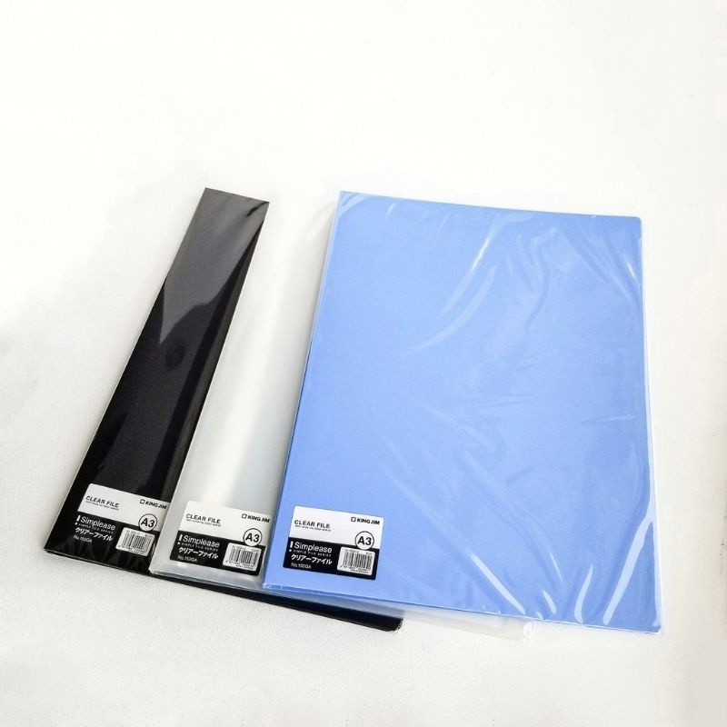 Hộp đựng trong suốt A3 / Clear File Simplease A3 King Jim 152GA chứa 20 tờ