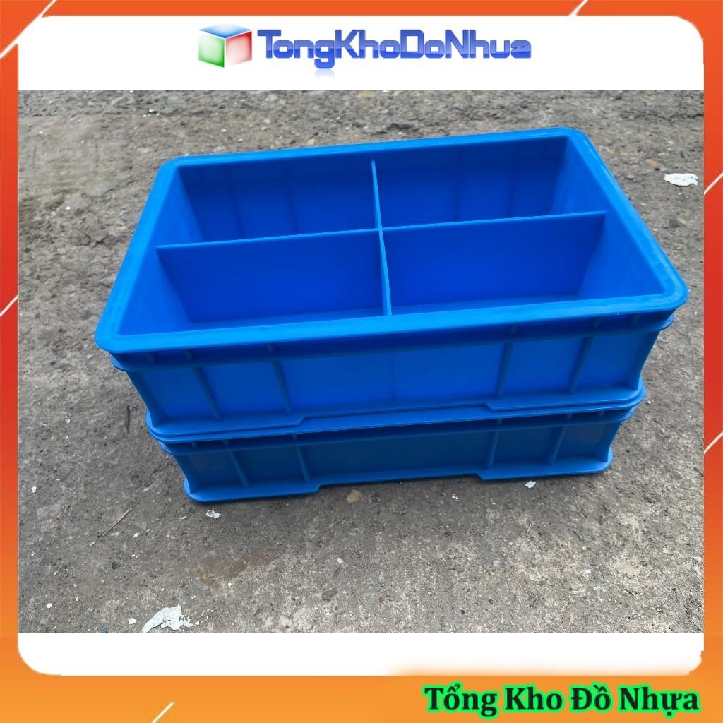 Khay Nhựa 3 ngăn, 4 ngăn kích thước: 265*170*70mm Xanh ngăn đựng dụng cụ đa năng , linh kiện ốc vít 