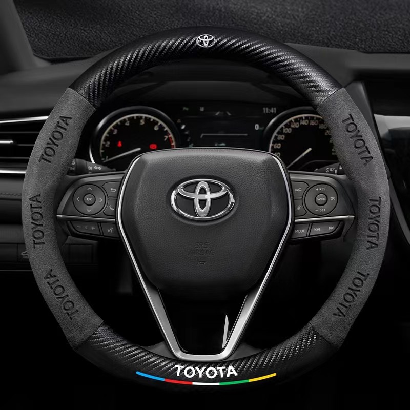 Da Lộn Vô Lăng Dành Cho Xe Toyota Corolla, Yaris, Auris, Prius, Supra, Avensis, Camry, CHR, C-HR, RAV4, Altis, Land Cruiser, Prado, Avanza, Camry, Corolla Altis, Estima, Harrier, Hilux, Innova