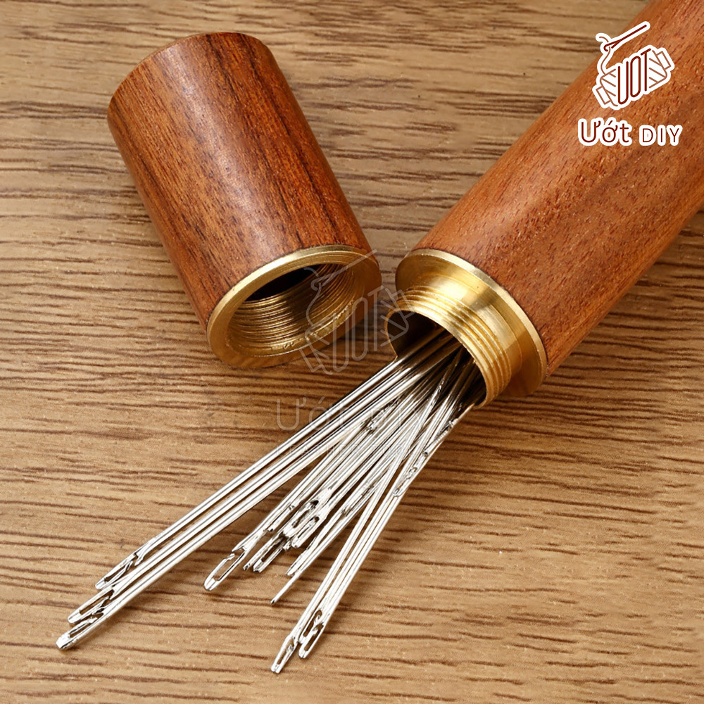 Hộp Đựng Kim Bằng Gỗ - Dụng Cụ Làm Da Handmade DIY