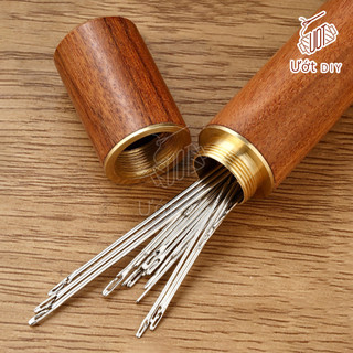 Hộp Đựng Kim Bằng Gỗ - Dụng Cụ Làm Da Handmade DIY