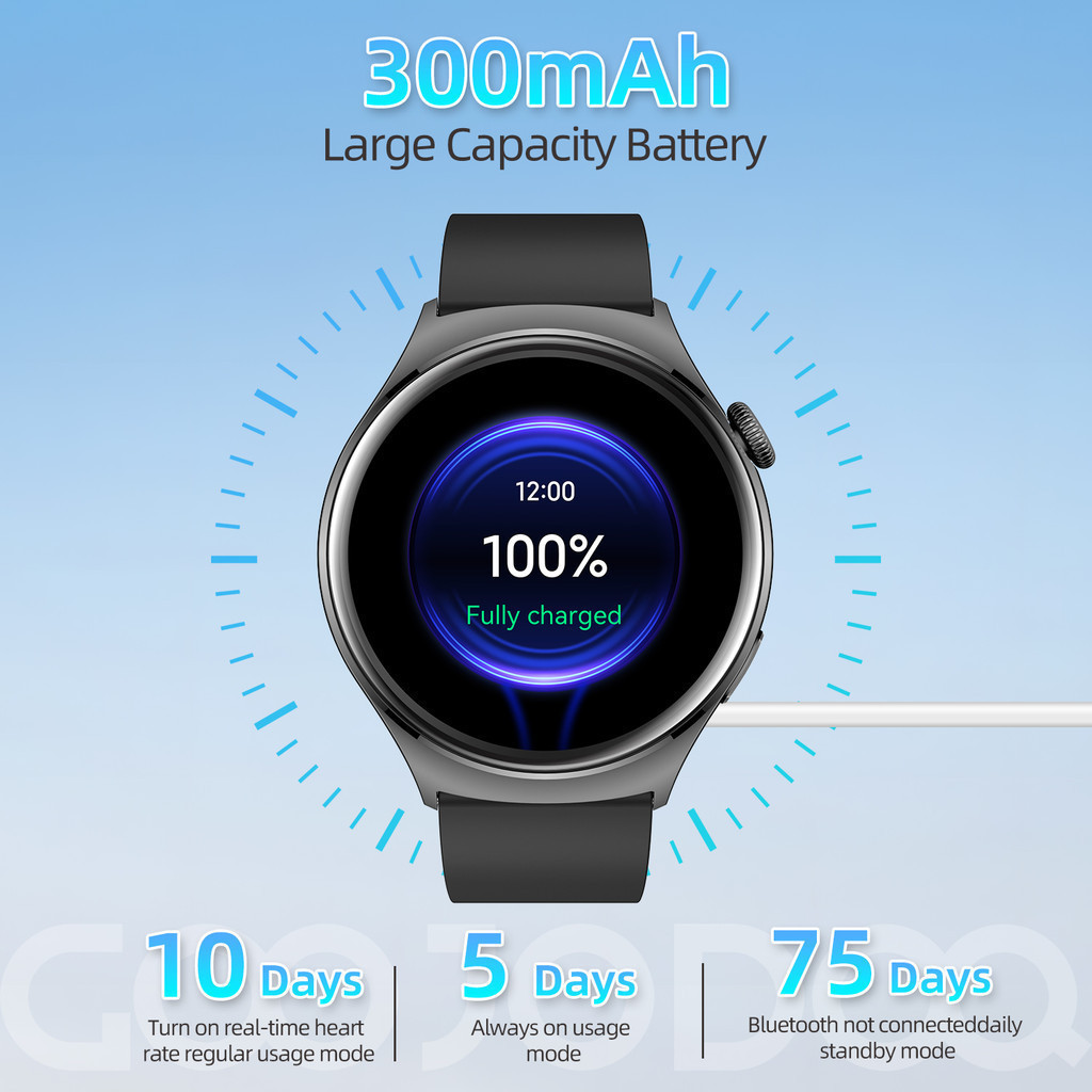 Đồng hồ thông minh GOOJODOQ IP67 Máy đo oxy Chống nước Đồng hồ đo áp suất Tương thích Chính hãng | BigBuy360 - bigbuy360.vn