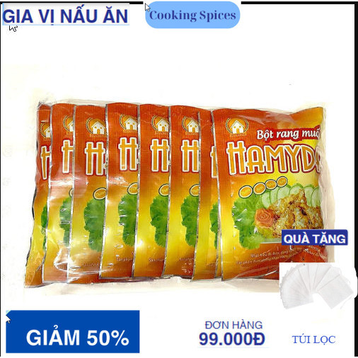 Bột Muối rang gà, vịt, tôm.. 45gr - Hàng chuẩn