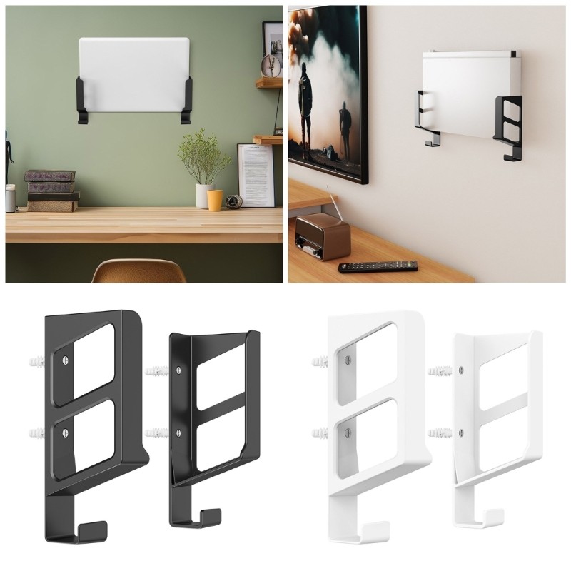 Kiss 1 Cặp Giá Treo Tường Giá Đỡ Cho WiFi Router Modem Notebook PC Nhỏ